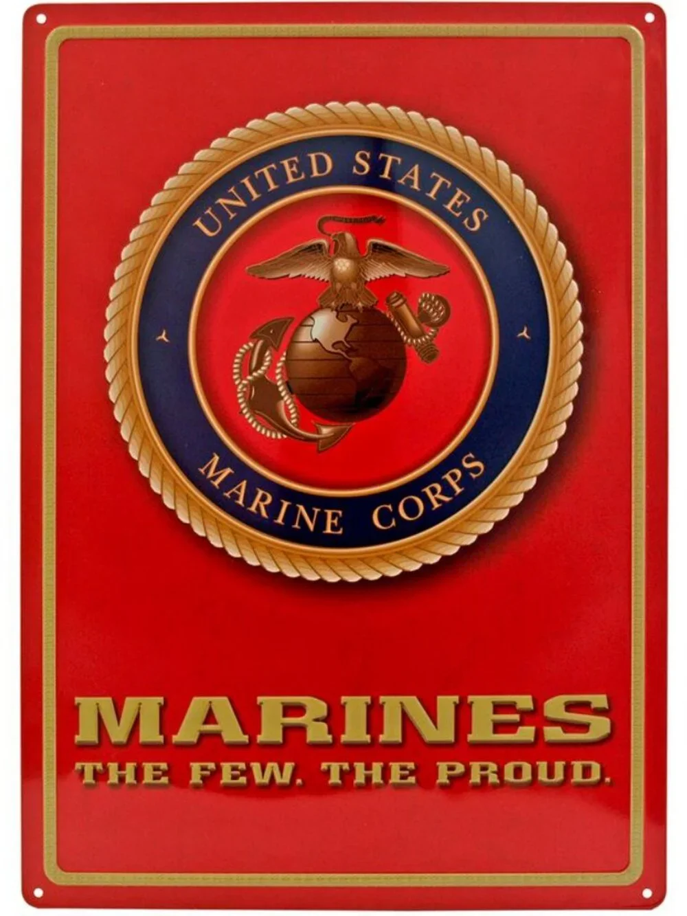 'Merica BUNDLE 3x5 American Flag + 16x12 US Marine Corp Tin Sign